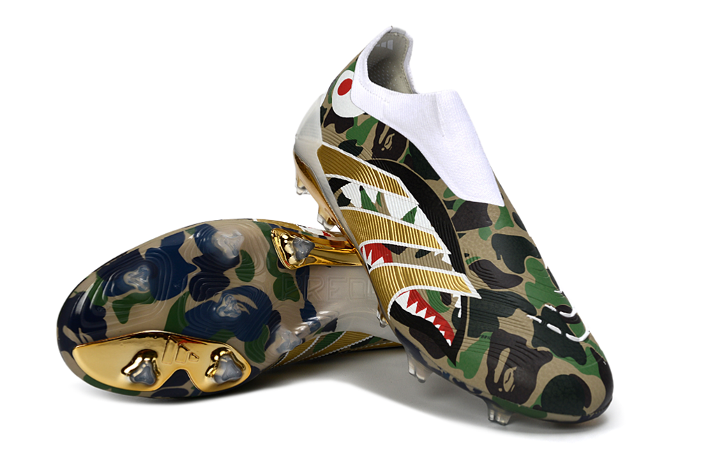 Predator 25 laceless Custom x Bape Elite FG